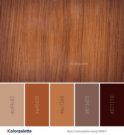 Color Palette Ideas from Wood Brown Stain Image