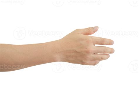 Man hand gesture isolated. 10870339 PNG