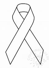 Awareness Ribbon  Coloring Page sketch template