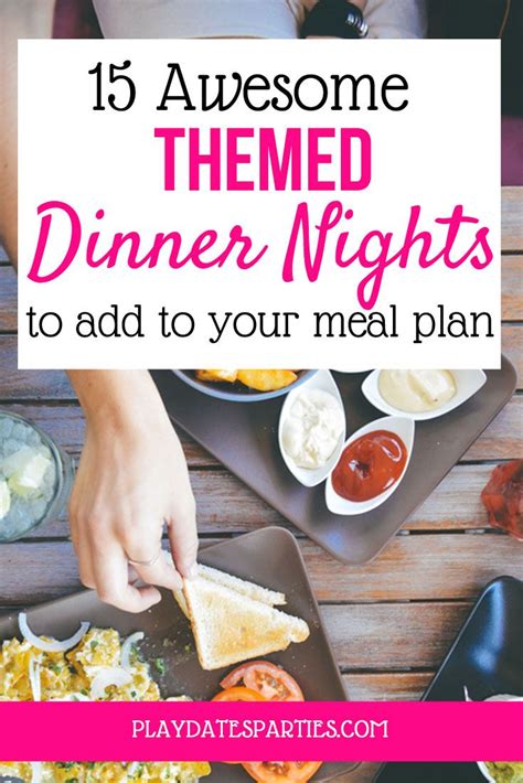 15 Awesome Dinner Night Themes to Add to Your Meal Planning Session | Family fun dinner, Dinner ...