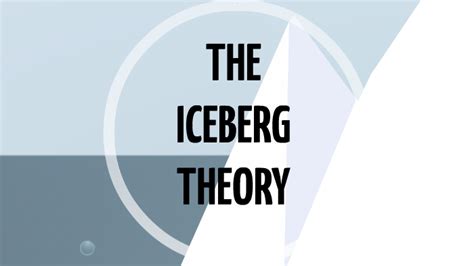 Iceberg Theory. Hemingway. by Ani Cefali on Prezi