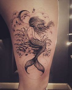 Mermaid tattoo. Girly Tattoos, Trendy Tattoos, Small Tattoos, Tattoos For Women, Cool Tattoos ...