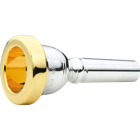 Yamaha Trombone Mouthpiece Gold-Plated Rim and Cup (Large Shank) 48 | Musician's Friend