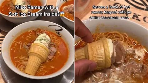 Viral Video Of Ramen Soup With Ice Cream Is Giving Foodies Mixed ...