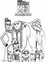 Despicable Me 3 Coloring Pages  Coloring sketch template