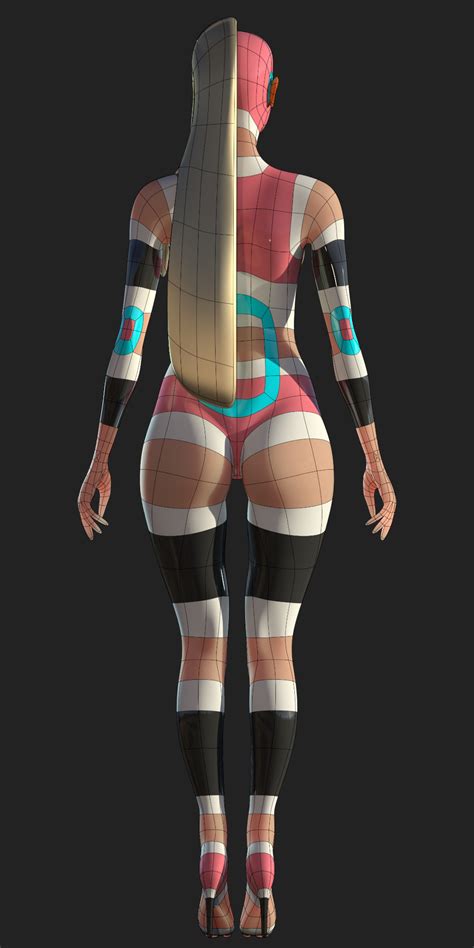 ArtStation - Female Base Mesh for Topology Study, Aleksandr Novakov ...