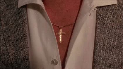 Gold Cross Pendant On Ray Liotta From Goodfellas GIF - Cross TheCross CrossPendant - Discover ...