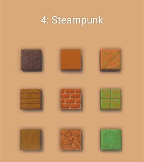 Minecraft Steampunk Palette