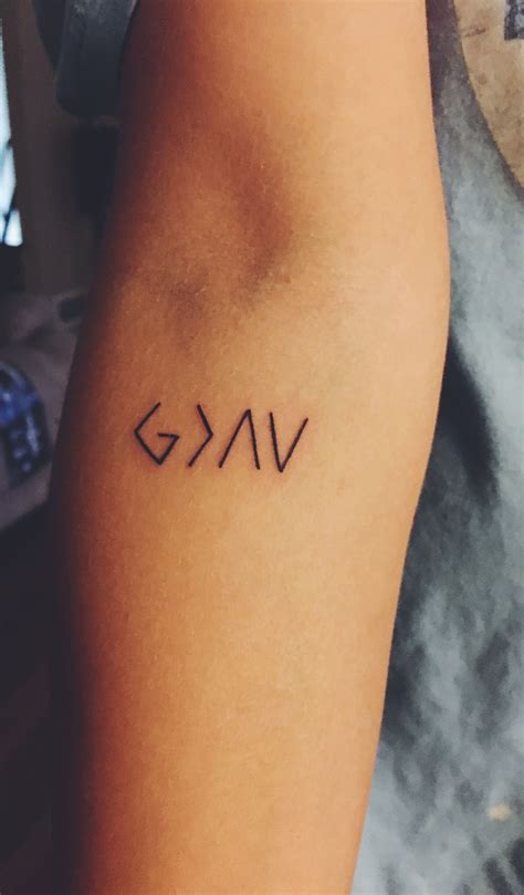 God is greater than the highs and lows 08/19/2016 Simple Tattoos, Cool ...