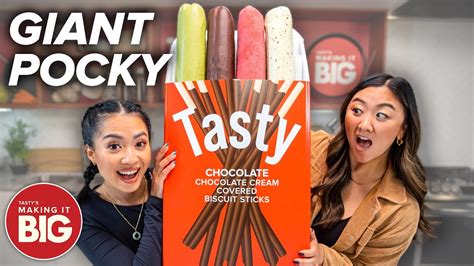 I Made A 2-Foot Giant Pocky - YouTube