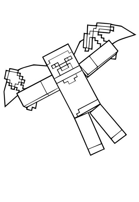 Free Printable Minecraft Wings Coloring Page, Sheet and Picture for ...