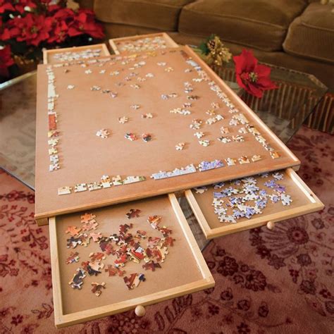 Jumbo Jigsaw Puzzle Table - Portable Work Surface, Organizer, and ...