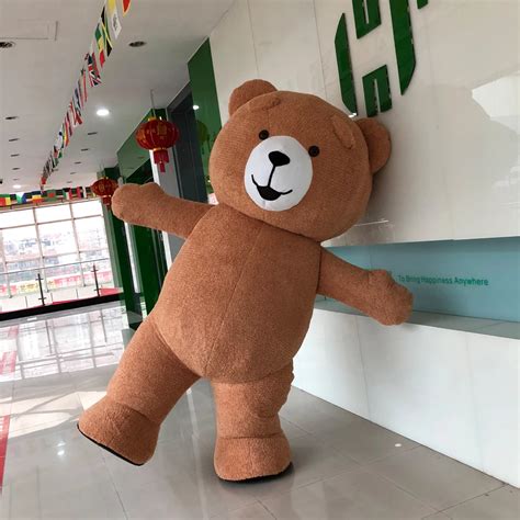 Newest Teddy Bear Mascot Inflatable Costume For Advertising 2.6M Tall Customize For Adult ...