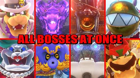 What If You Fight All Bosses The Same Time in Super Mario Odyssey - YouTube