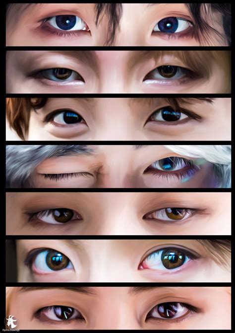 BTS Eye Shapes ~ Jungkook Suga Papeis Flynns Reakcje Recognise Bt21 Bloqueio Zeichnen Simbolo ...