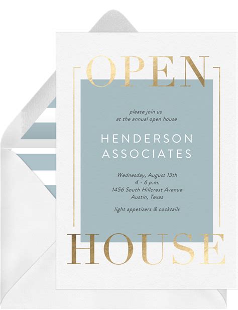 10 Open House Invitations Reminding You to Leave the Door Open