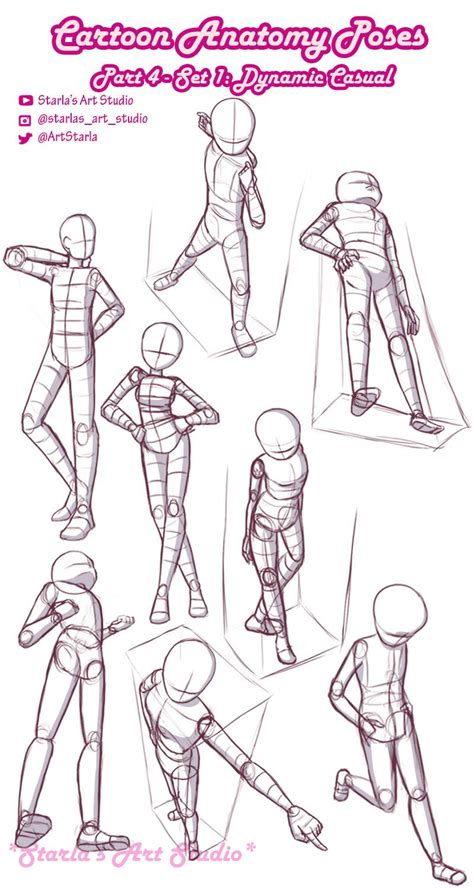 Drawing Dynamic Cartoon Standing Poses