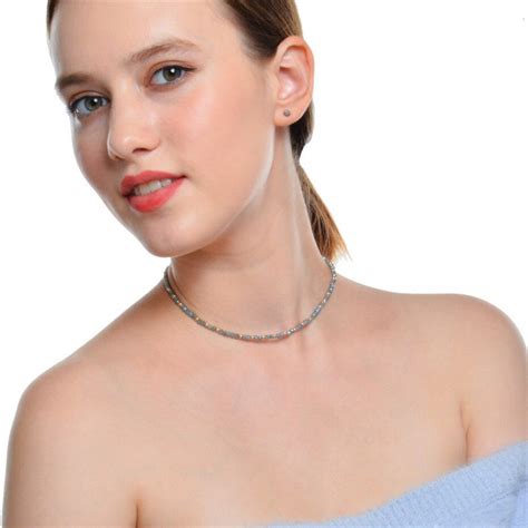 Simple Crystal Choker Necklace Collar Women Statement | Muduh Collection