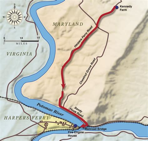 Map of John Brown’s Raid on Harpers Ferry | American Battlefield Trust