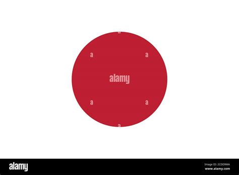 National flag of country Japan(white color with red dot Stock Vector Image & Art - Alamy