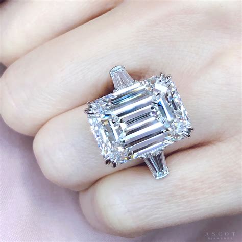 15 carat Emerald Cut Diamond Ring – Ascot Diamonds