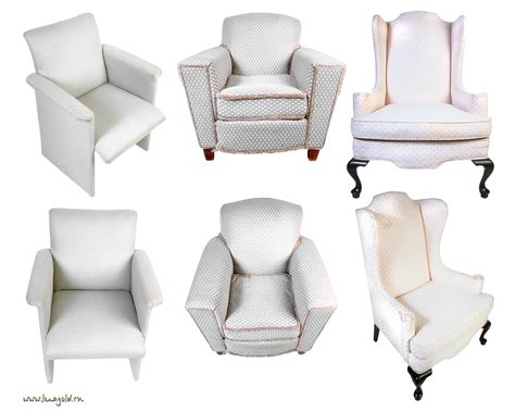 White armchairs PNG image