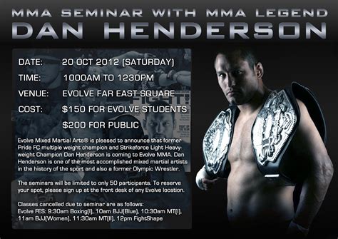 Evolve MMA : Dan "Hendo" Henderson MMA Seminar!