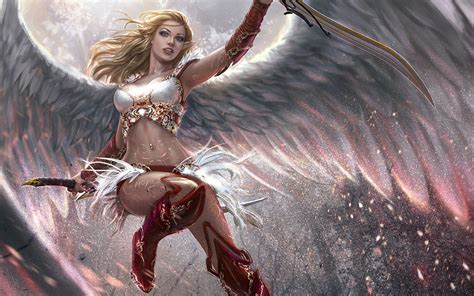 realistic, Wings, Blonde, Angel HD Wallpapers / Desktop and Mobile ...