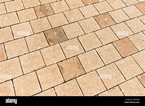 Concrete paver block floor pattern Stock Photo - Alamy