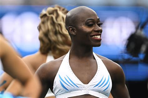 Transgender NFL Carolina Panthers cheerleader Justine Lindsay reaction - Outsports