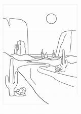 Desert Coloring Pages  Free Printable For Kids sketch template