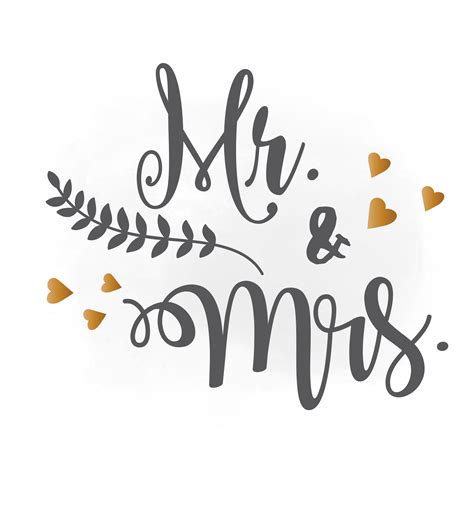 Mr and Mrs SVG clipart, wedding announcement | Design Bundles #ad | Lettering, Wedding quotes ...