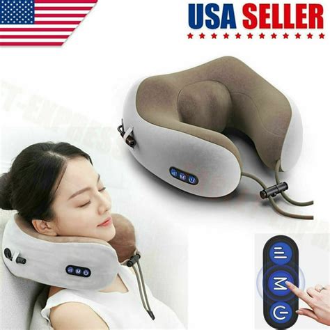 Neck Massager & Travel Pillow - U-Shaped Neck Pillow & Electric ...