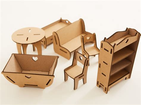 Cardboard Dollhouse Furniture