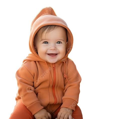 Little Smiling Baby Outdoor In Pumpkin Autumn Or Thanksgiving ...