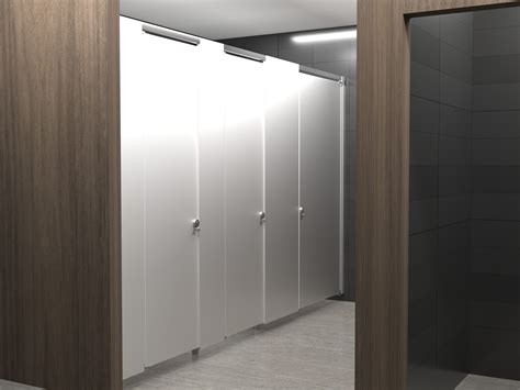 Commercial Bathroom Partitions Hardware Mills / Ironwood Manufacturing wood veneer toilet ...