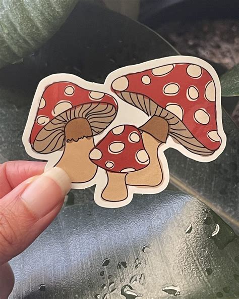 Mushroom Stickers | Stationary in 2023 | Vinyl sticker, Stuffed ...