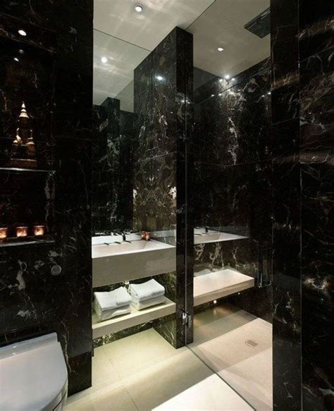 36 Wonderful Black Marble Bathroom Design Ideas Looks Classy ...