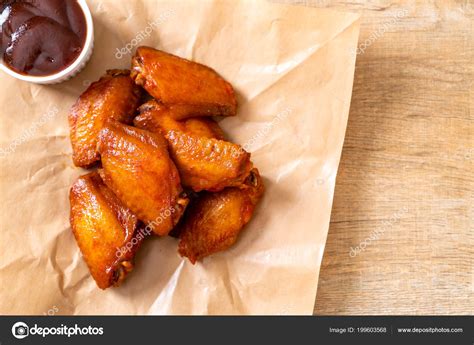 Barbecue Chicken Wings Sauce Stock Photo by ©topntp 199603568