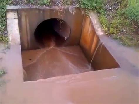 Drop Inlet Culvert Inlet. - YouTube