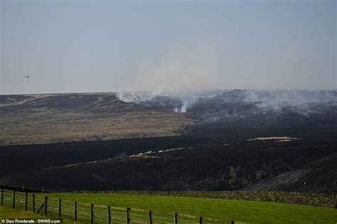 Firefighters are now battling FIVE separate moorland wildfires | Daily Mail Online