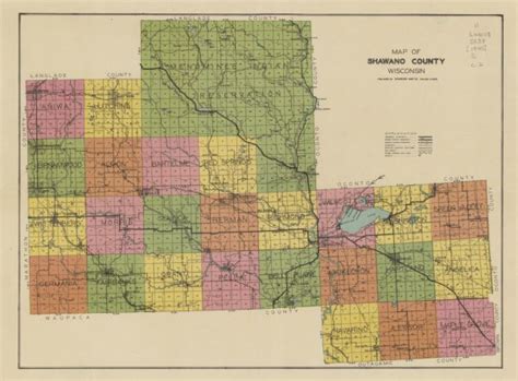 Map of Shawano County, Wisconsin. | Map or Atlas | Wisconsin Historical Society