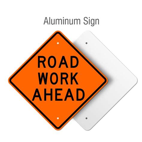 Road Work Ahead Sign X4568-AHD - by SafetySign.com