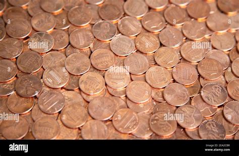 Huge pile of the US coins Stock Photo - Alamy