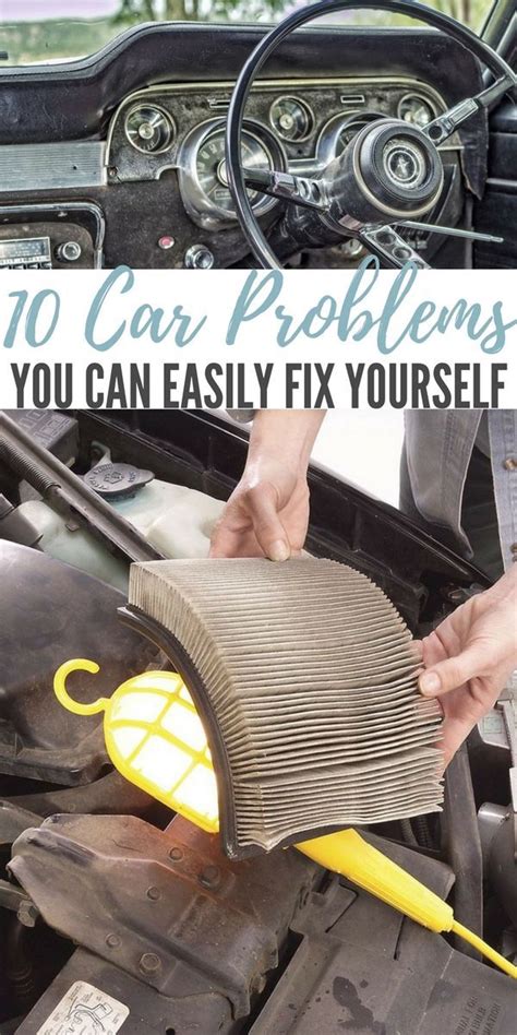 DIY Cars Hacks : Illustration Description 10 Car Problems You Can ...