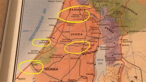 Acts 8: Mapping the journey of Phillip - Samaria en route to Gaza to ...