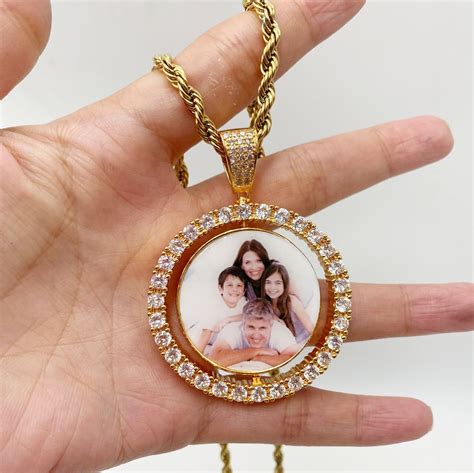 Personalized Photo Jewelry Custom Photo Memory Jewelry Double | Etsy