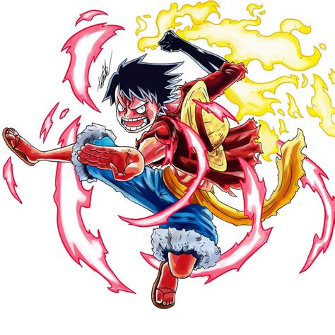 Red Hawk Luffy! by Sandercat on DeviantArt