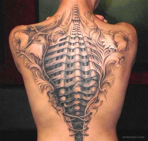 3d Tattoos Woman Back 5