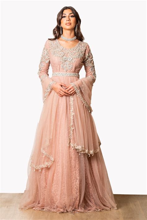 Buy Parisa | Long Bridal Gown for Women by Gulnaaz Khan Fashions